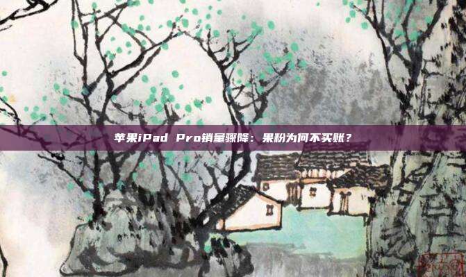 苹果iPad Pro销量骤降：果粉为何不买账？